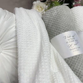Silver Luxe Blanket Wedding Favor