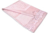 Pink Blush Paisley Pashmina Scarf
