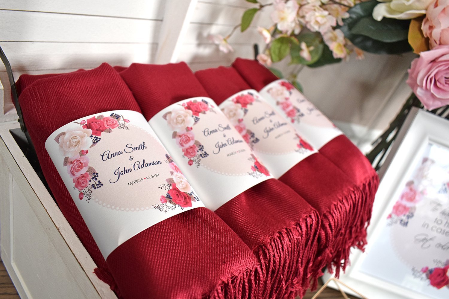 Burgundy Pashmina Scarf