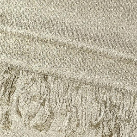 Gold Metallic Pashmina Scarf