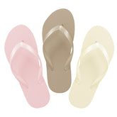 Gold, Champagne & Rose Gold Flip Flops in Bulk, 60 pairs