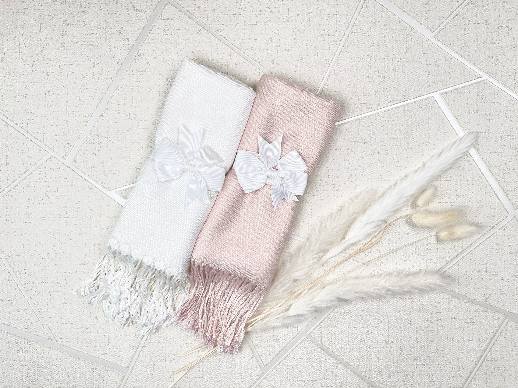 40 Pashmina Solid Neutral Bundle - Wedding Favors, Bridal Shower, Party Favor