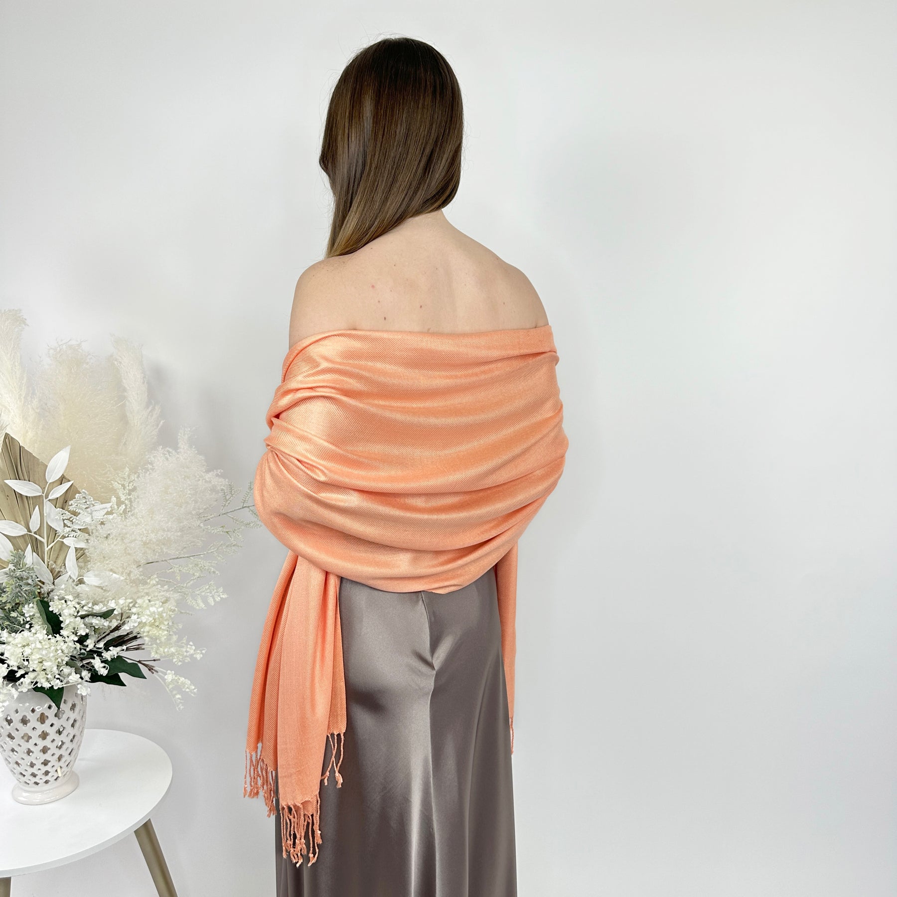 Peach Pashmina