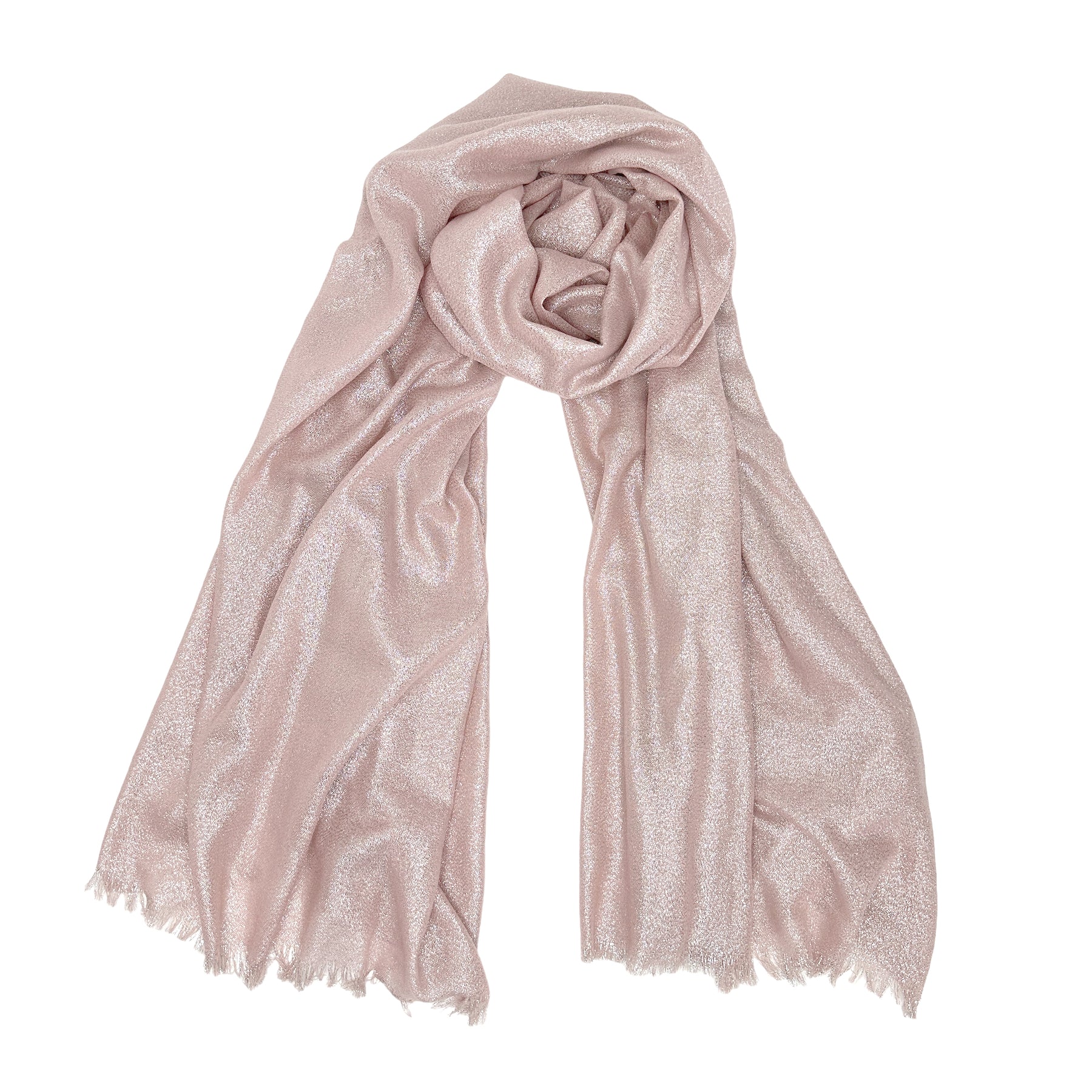 Blush Metallic Luxury Shawl