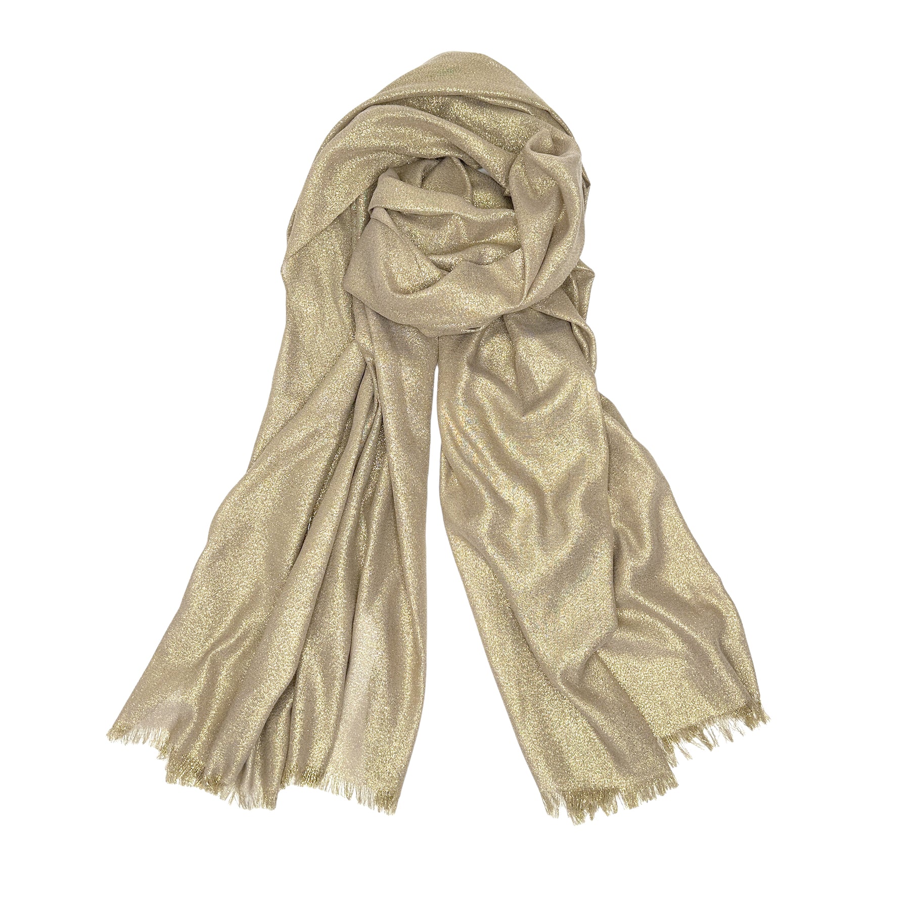 Gold Metallic Luxury Shawl