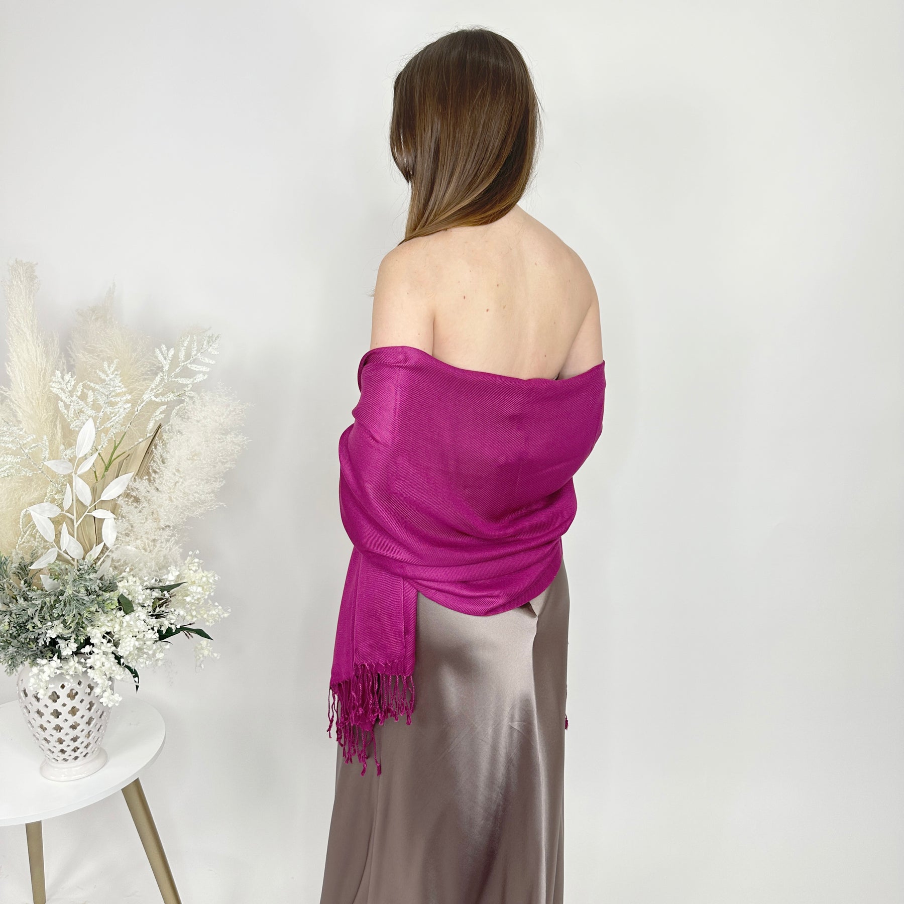 Plum Pashmina