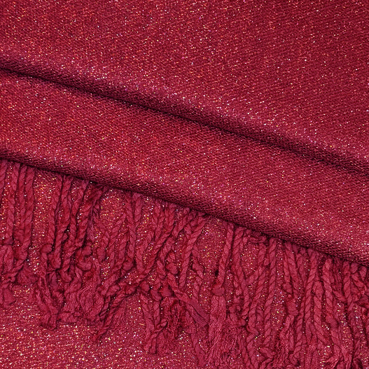 Ruby Metallic Pashmina Scarf