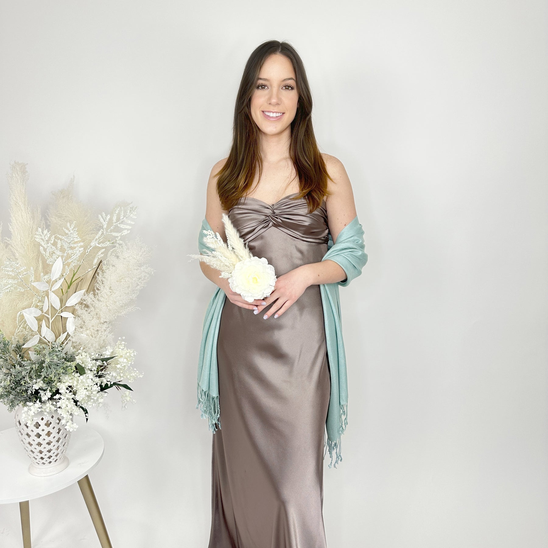 Blues 50 Pashmina Shawls - Wedding Favors, Bridal Shower, Bridesmaid Pashmina Gift