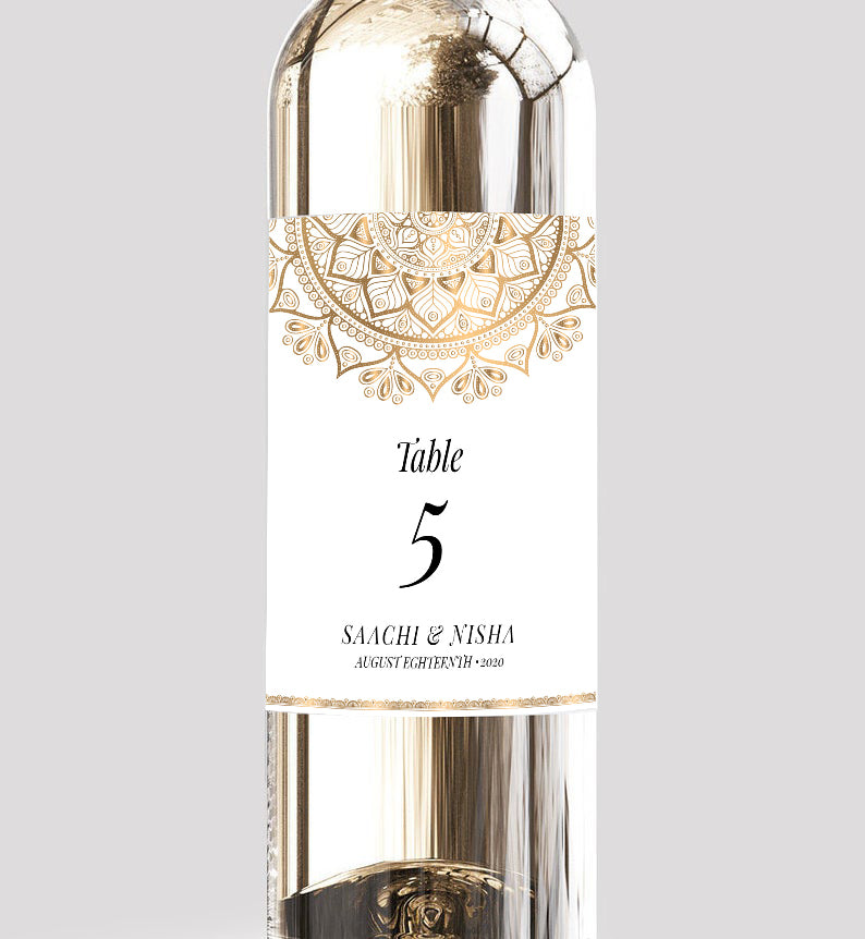 Wedding Wine Label Style 30 - Set of 2