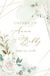 Wedding Wine Label Style 15 - Set of 2