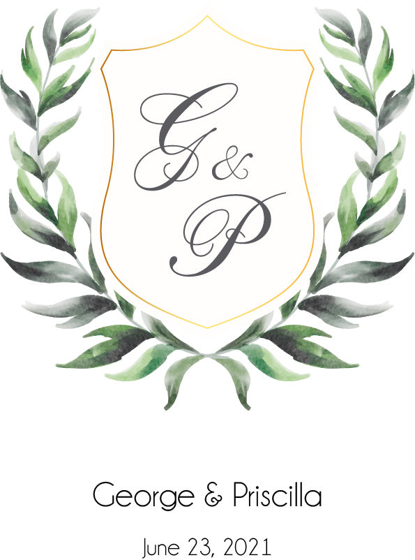 Wedding Wine Label Style 5 - Set of 2