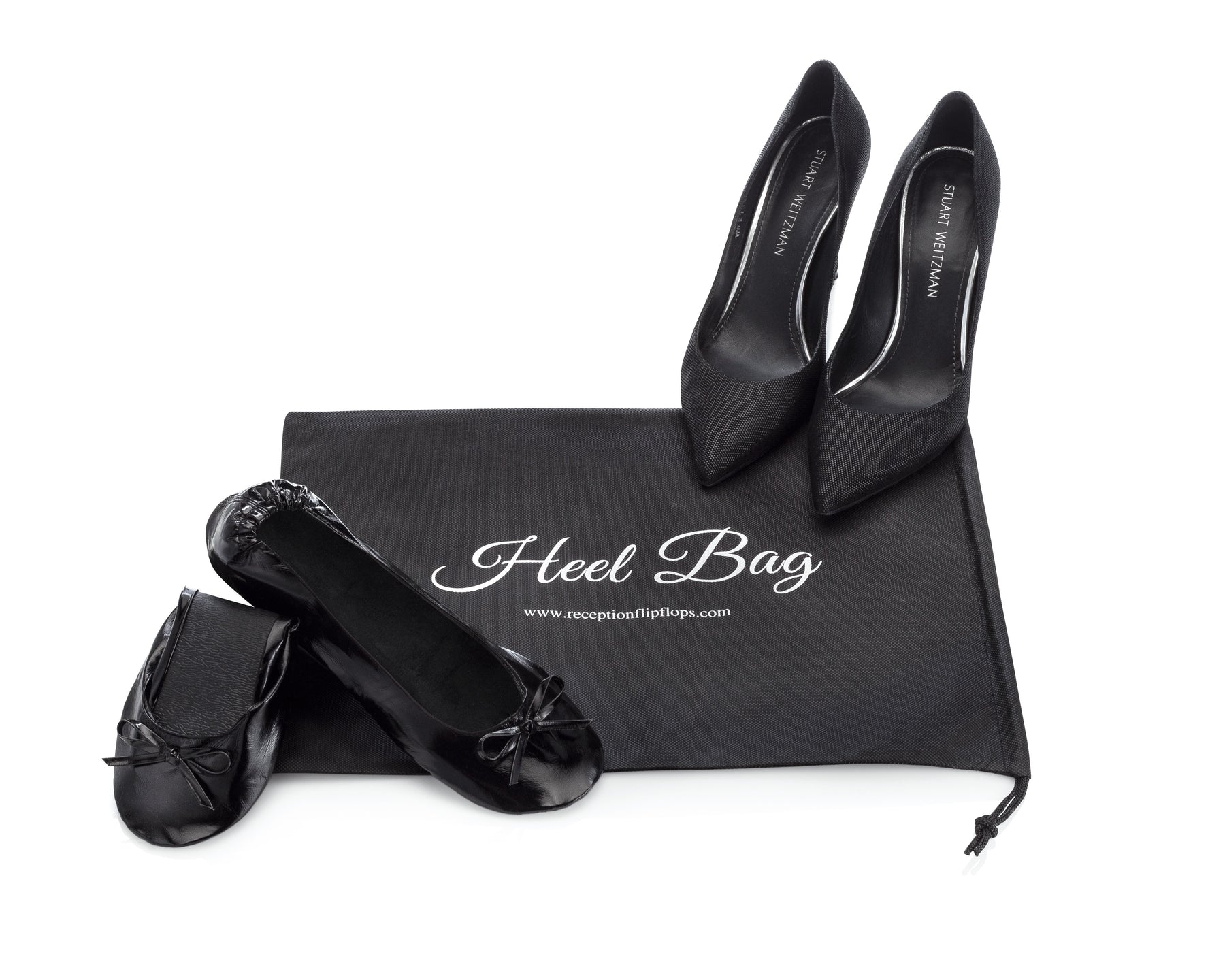 Black Ballet Flats - Reception Flip Flops