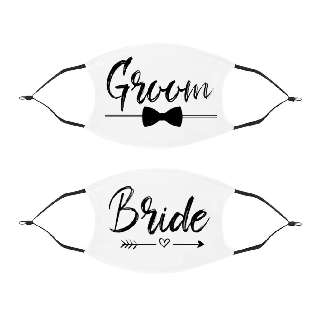 Bride & Groom Wedding Face Mask