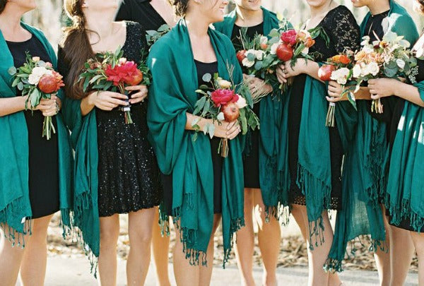 Teal Pashmina
