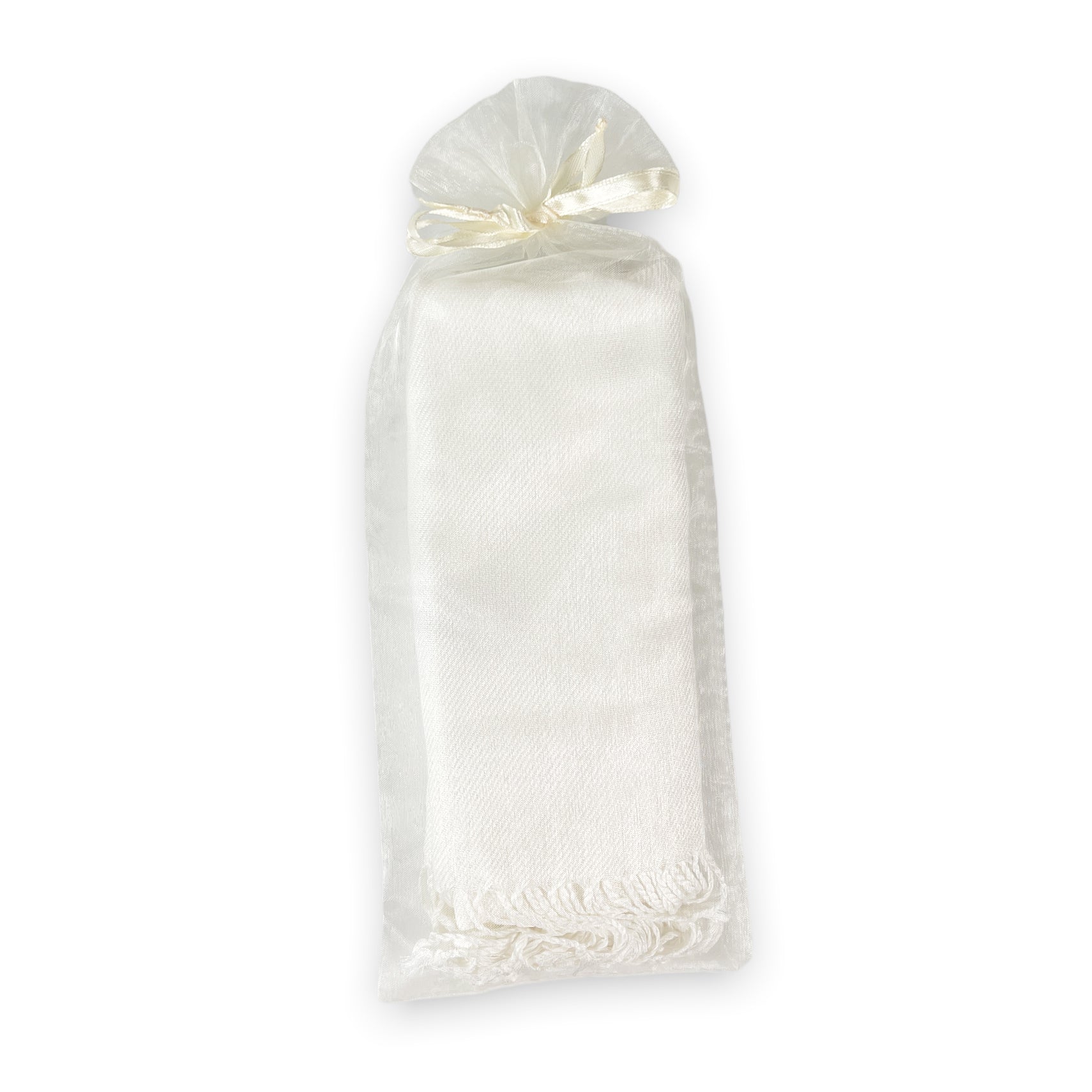 Ivory Pashmina Organza Bag