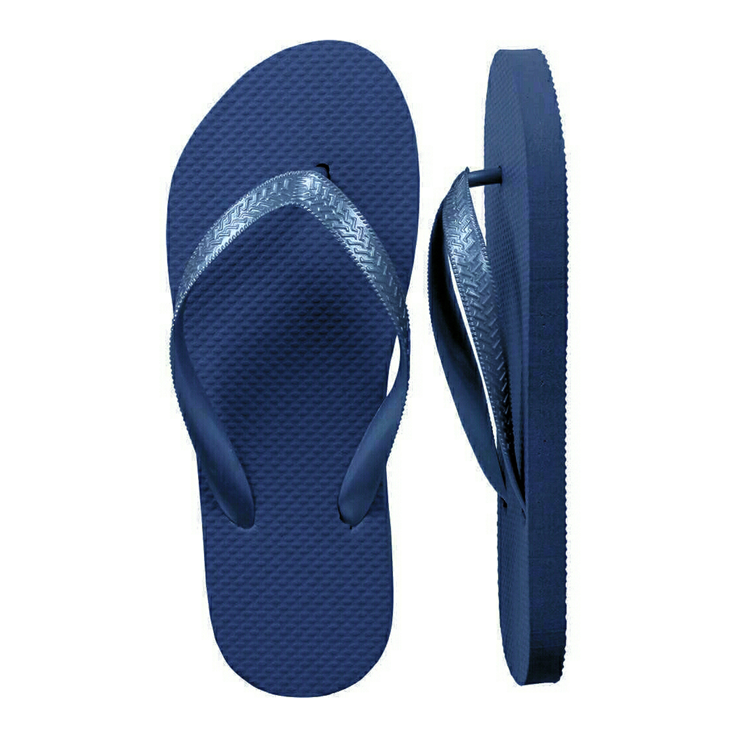 Gold & Navy Flip Flops in Bulk, 40 pairs