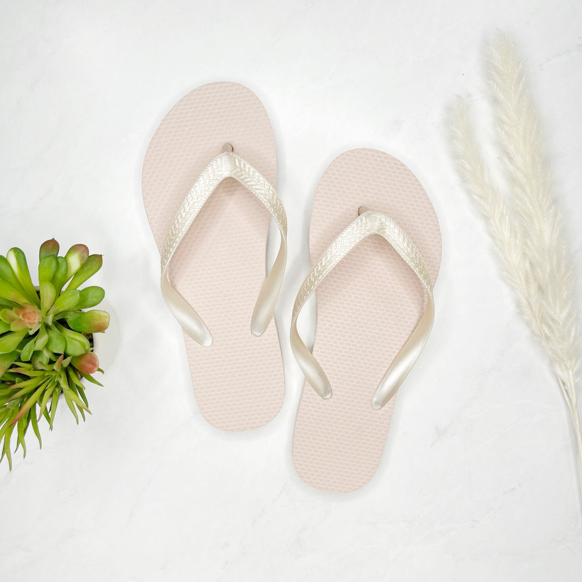 Pink Champagne Flip Flops in Bulk, 20 Pairs