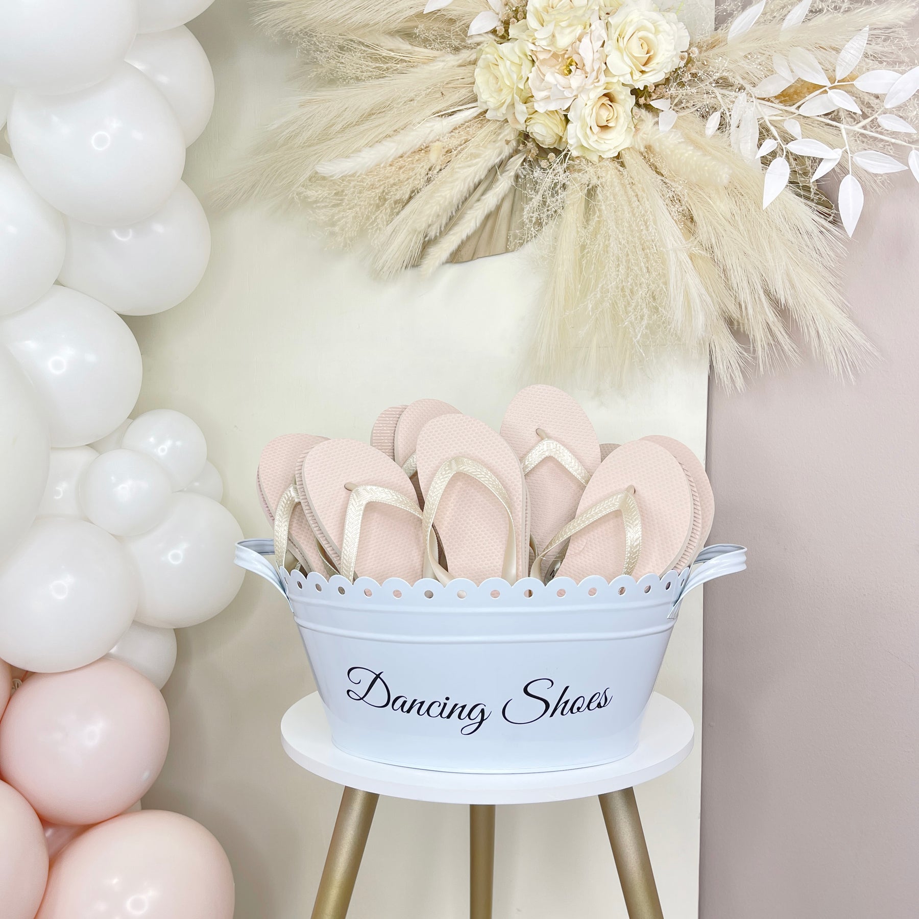 Pink Champagne Flip Flops in Bulk, 20 Pairs