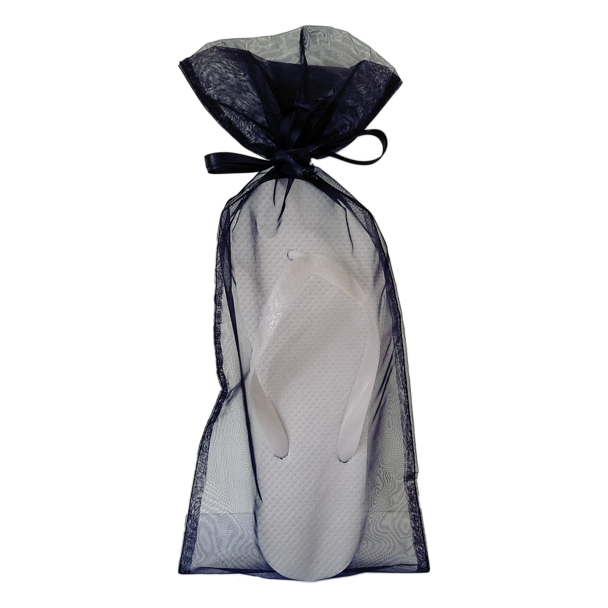 Black Flip Flop Organza Bag