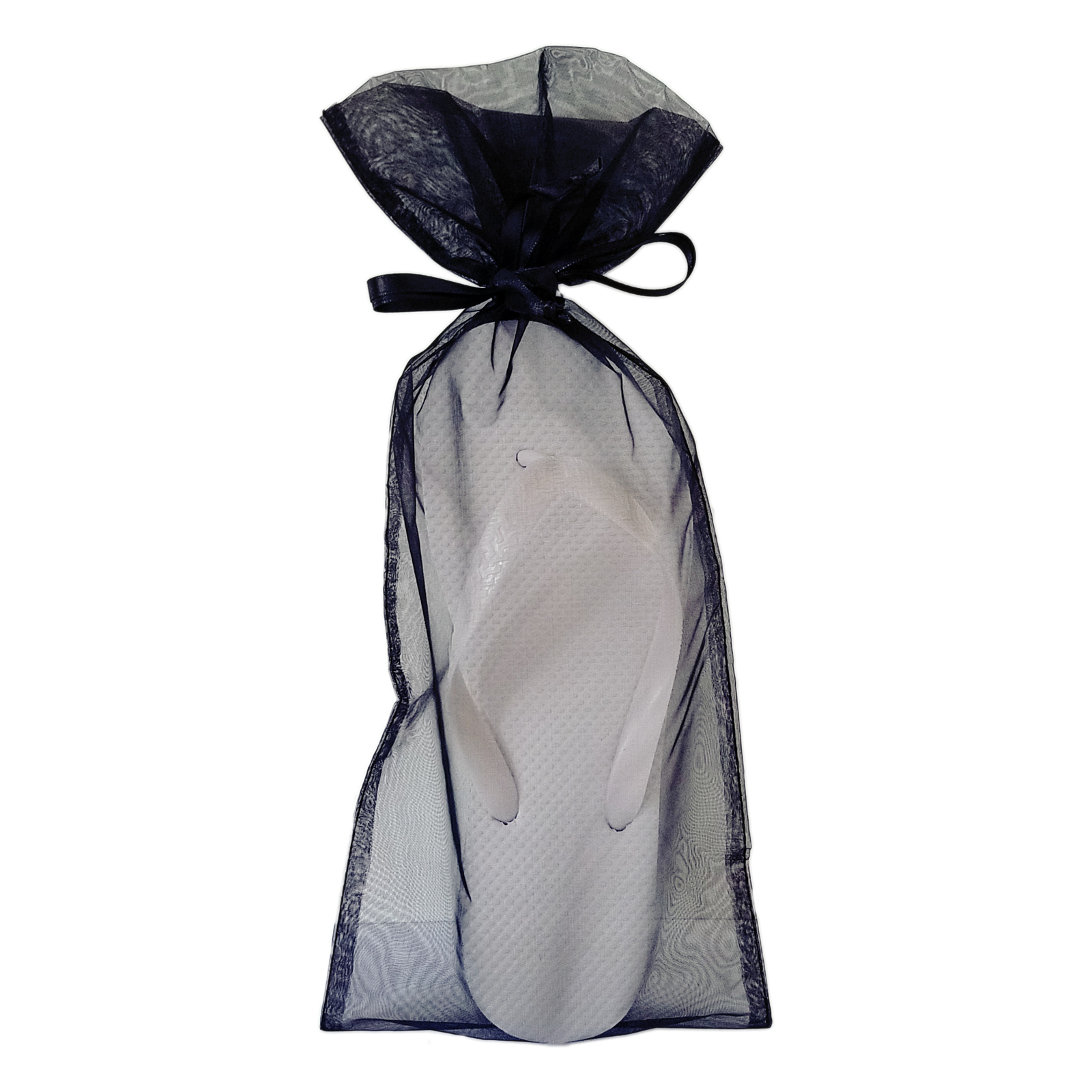 Black Flip Flop Organza Bag