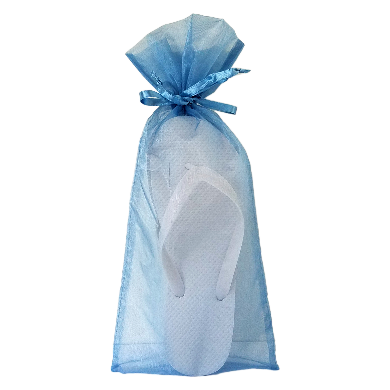 Steel Blue Flip Flop Organza Bag