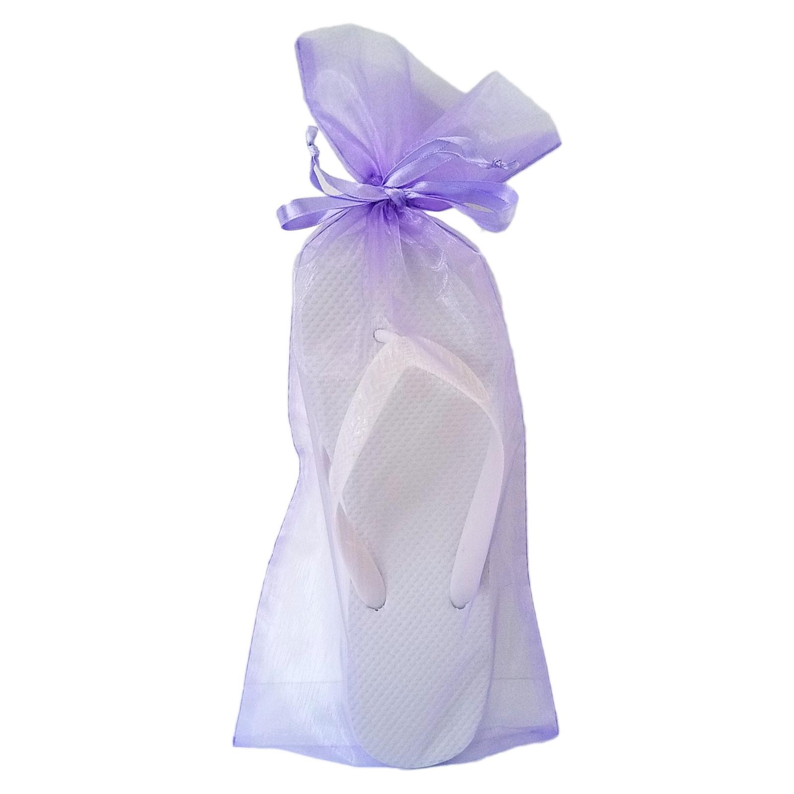 Lilac Flip Flop Organza Bag