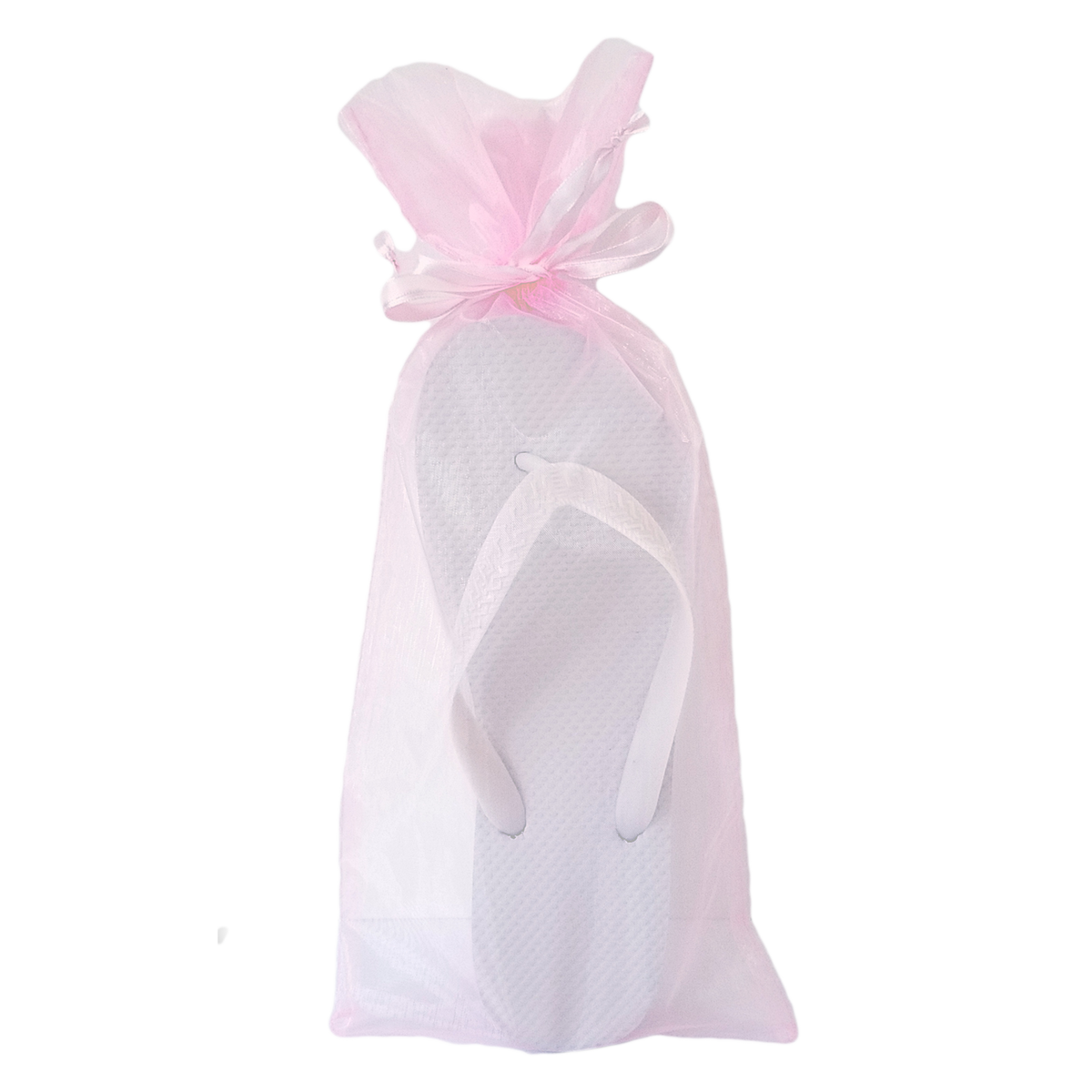 Pink Flip Flop Organza Bag