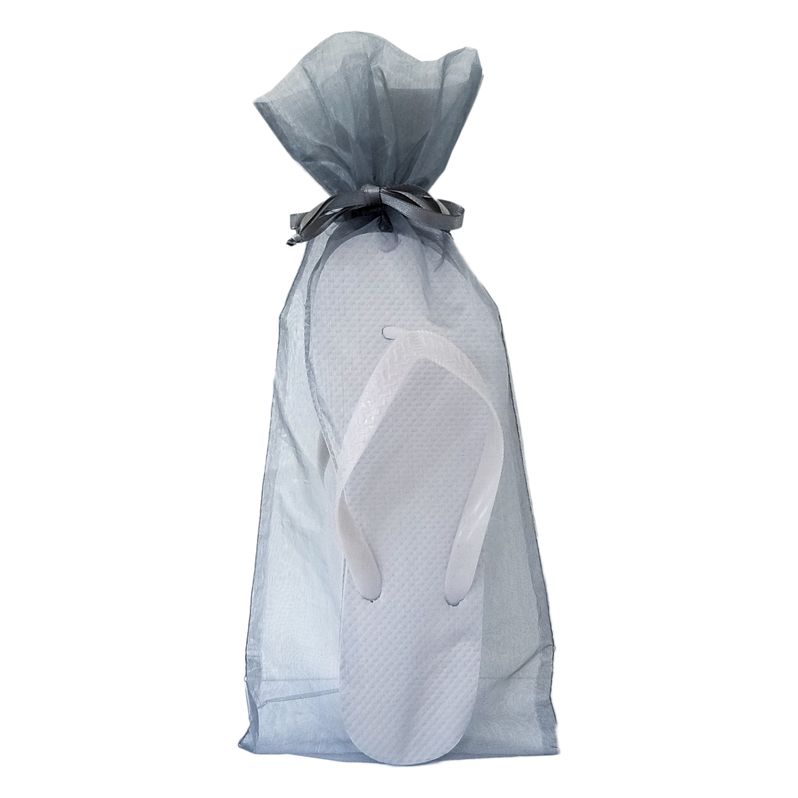 Slate Flip Flop Organza Bag