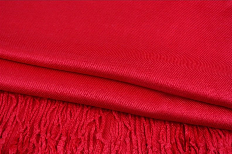 30 Ivory & Red Pashmina Bundle Hearts La Fleur - Wedding Favors, Bridal Shower, Bridesmaid Gift