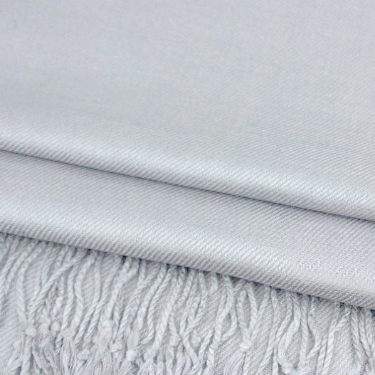 Silver Pashmina Scarf