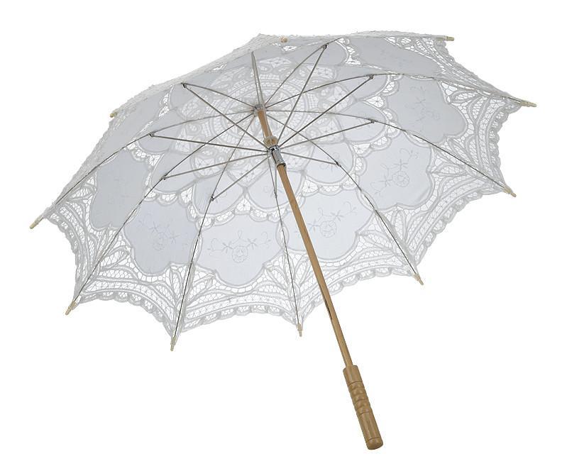 Bridal Lace Parasol Umbrella - Reception Flip Flops