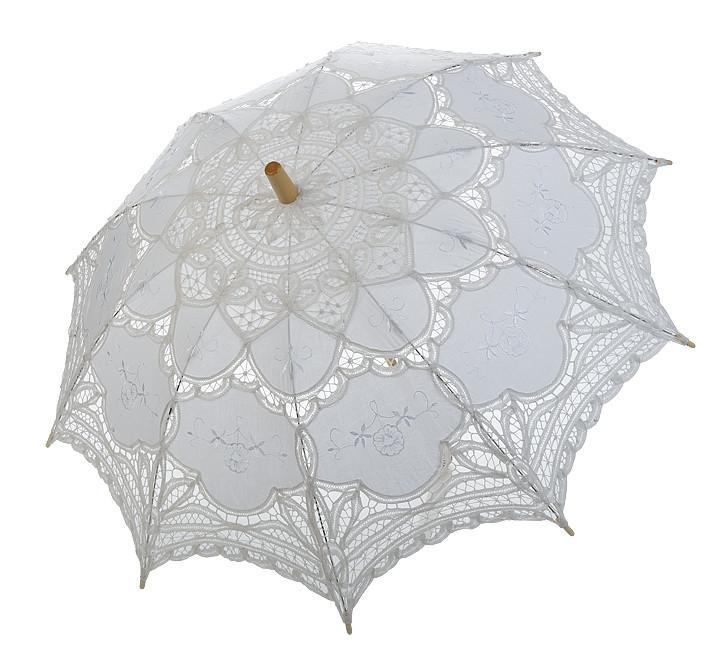 Bridal Lace Parasol Umbrella - Reception Flip Flops