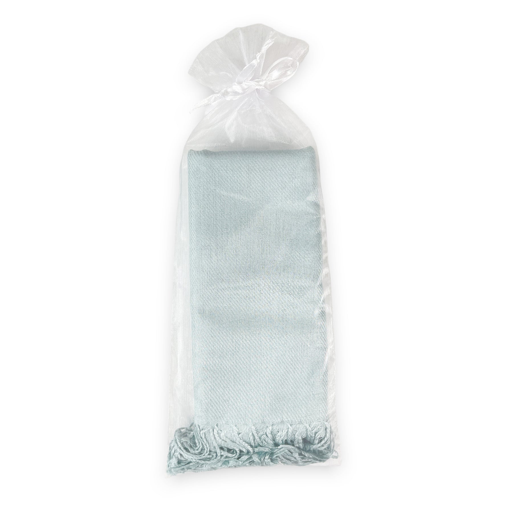 30 Ivory, Sage & Nude Organza Bag Pashmina Bundle - Wedding Favors, Bridal Shower, Bridesmaid Gift