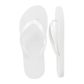 White Flip Flops in Bulk, 20 Pairs