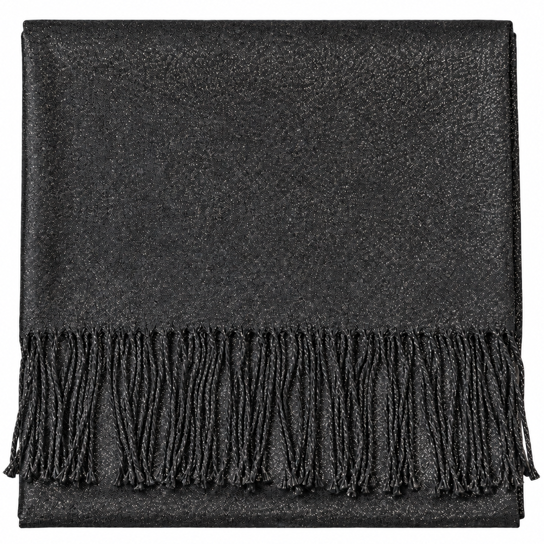 Black Metallic Pashmina Scarf