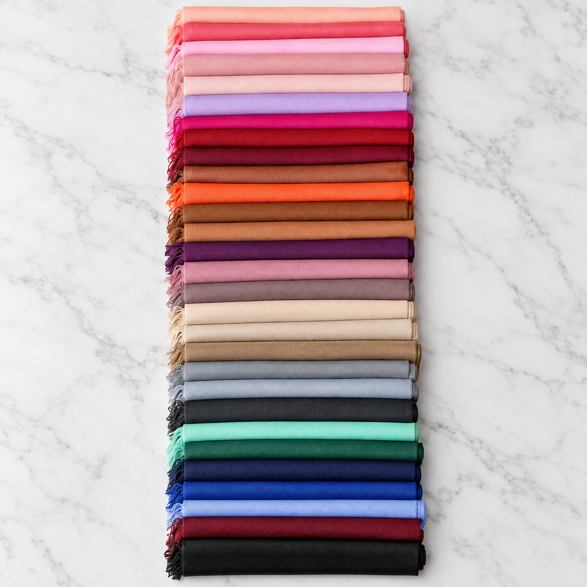 Cashmere Feel Pashmina Assorted Colors 30 PCS