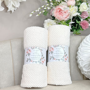 Ivory Luxe Blanket Wedding Favor