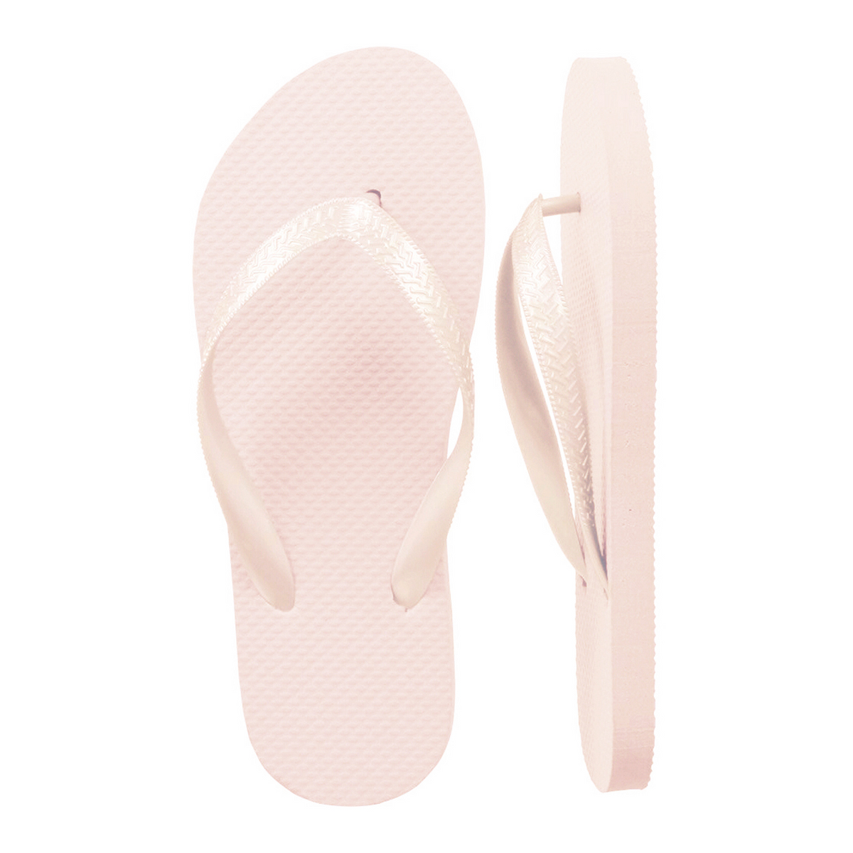 Pink Champagne Gold Flip Flops (18 Pairs)