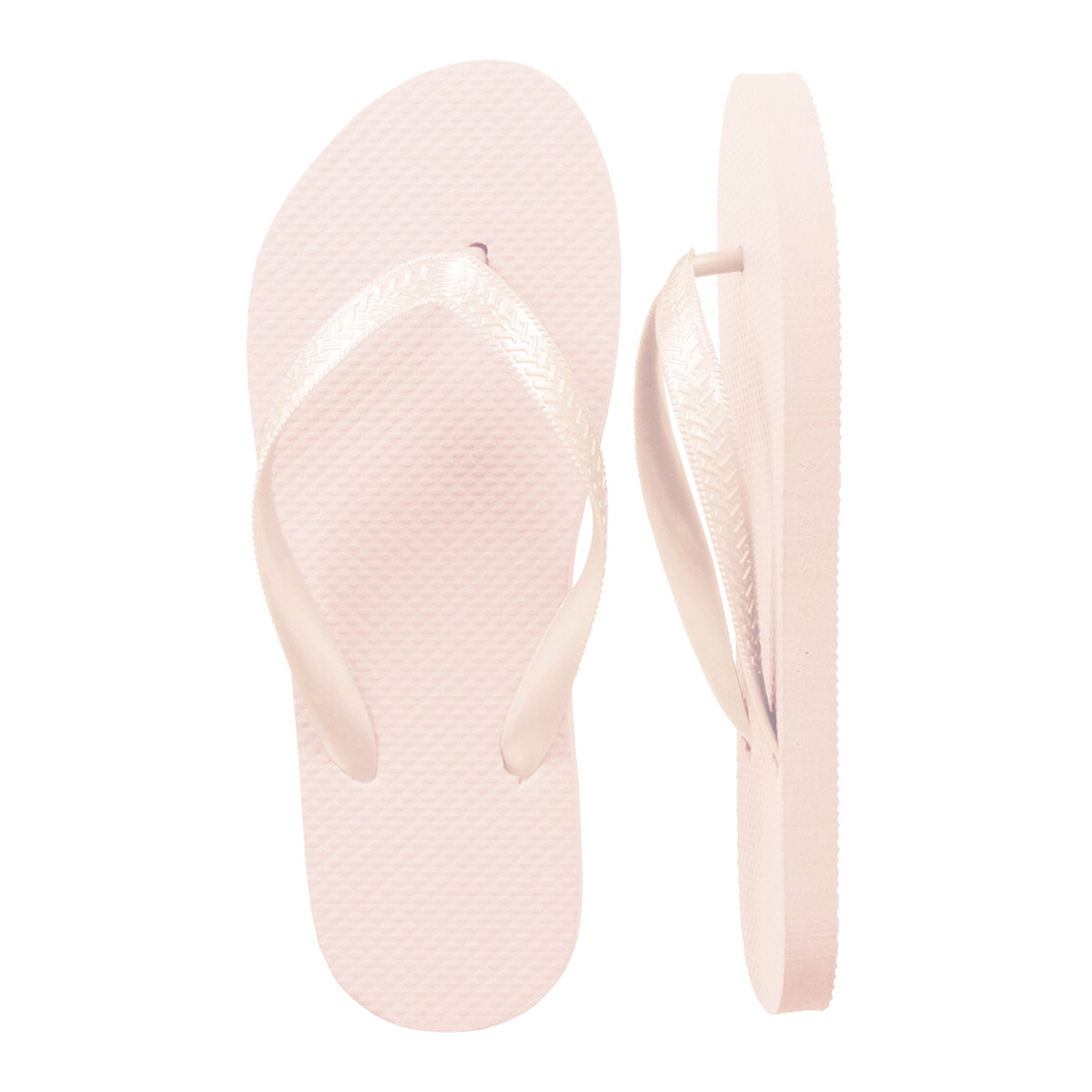 Pink Champagne Gold Flip Flops (18 Pairs)