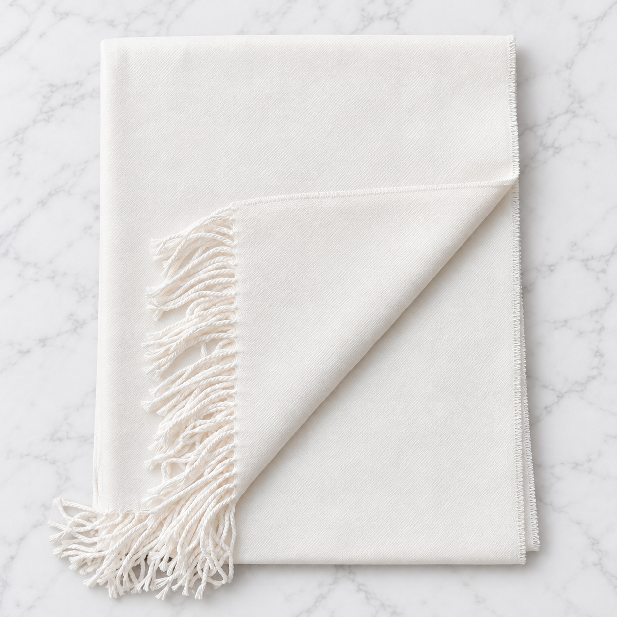 Cashmere Feel Pashmina Camel & Ivory 14 PCS