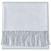 Silver Metallic Pashmina Scarf