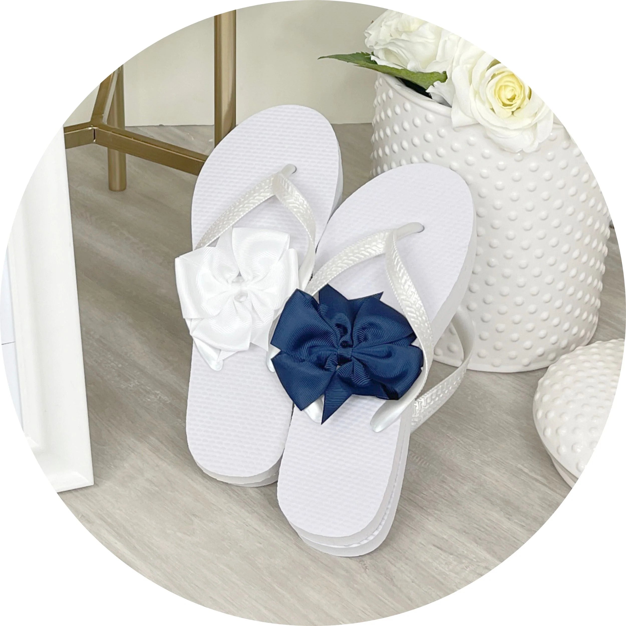 Comfort and Style for Your Guests with White Wedding Flip Flops – South  Lakes Athletics