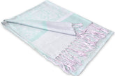 Spearmint Lilac Paisley Pashmina Scarf