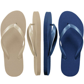 Gold & Navy Flip Flops in Bulk, 40 pairs