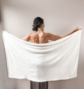 Ivory Plush Fleece Blanket Wedding Favor