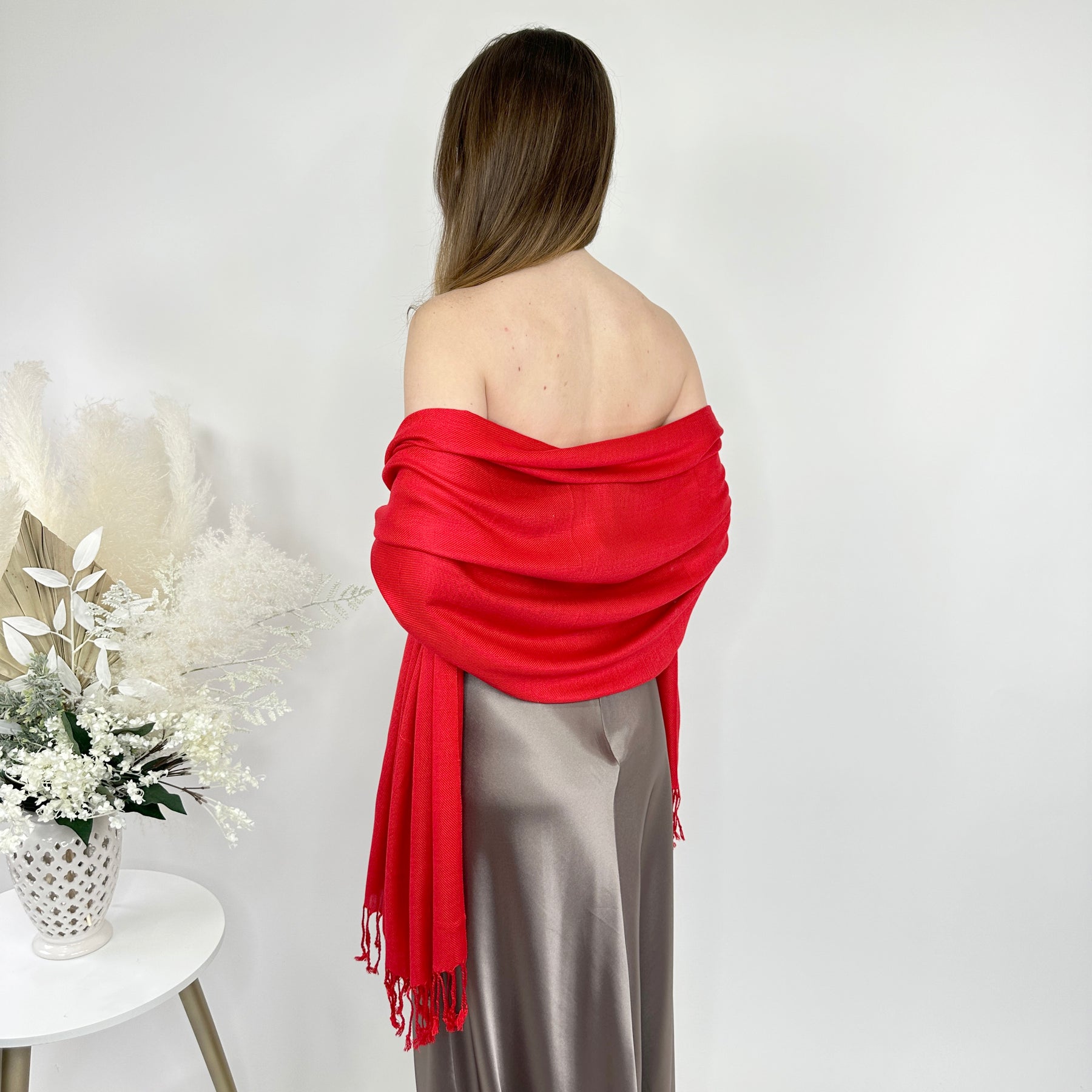 Red Pashmina Scarf