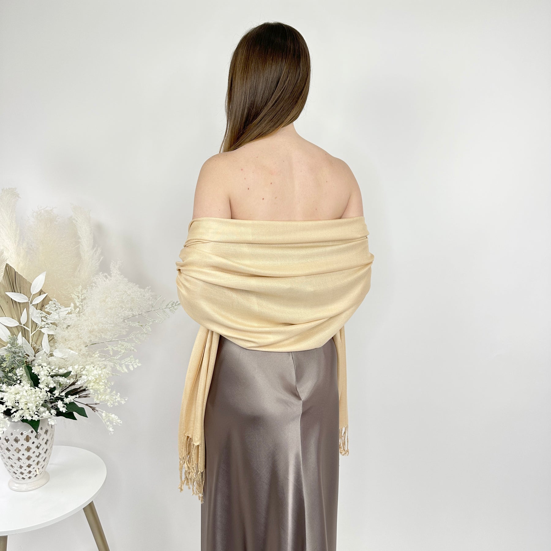 Champagne Pashmina Scarf