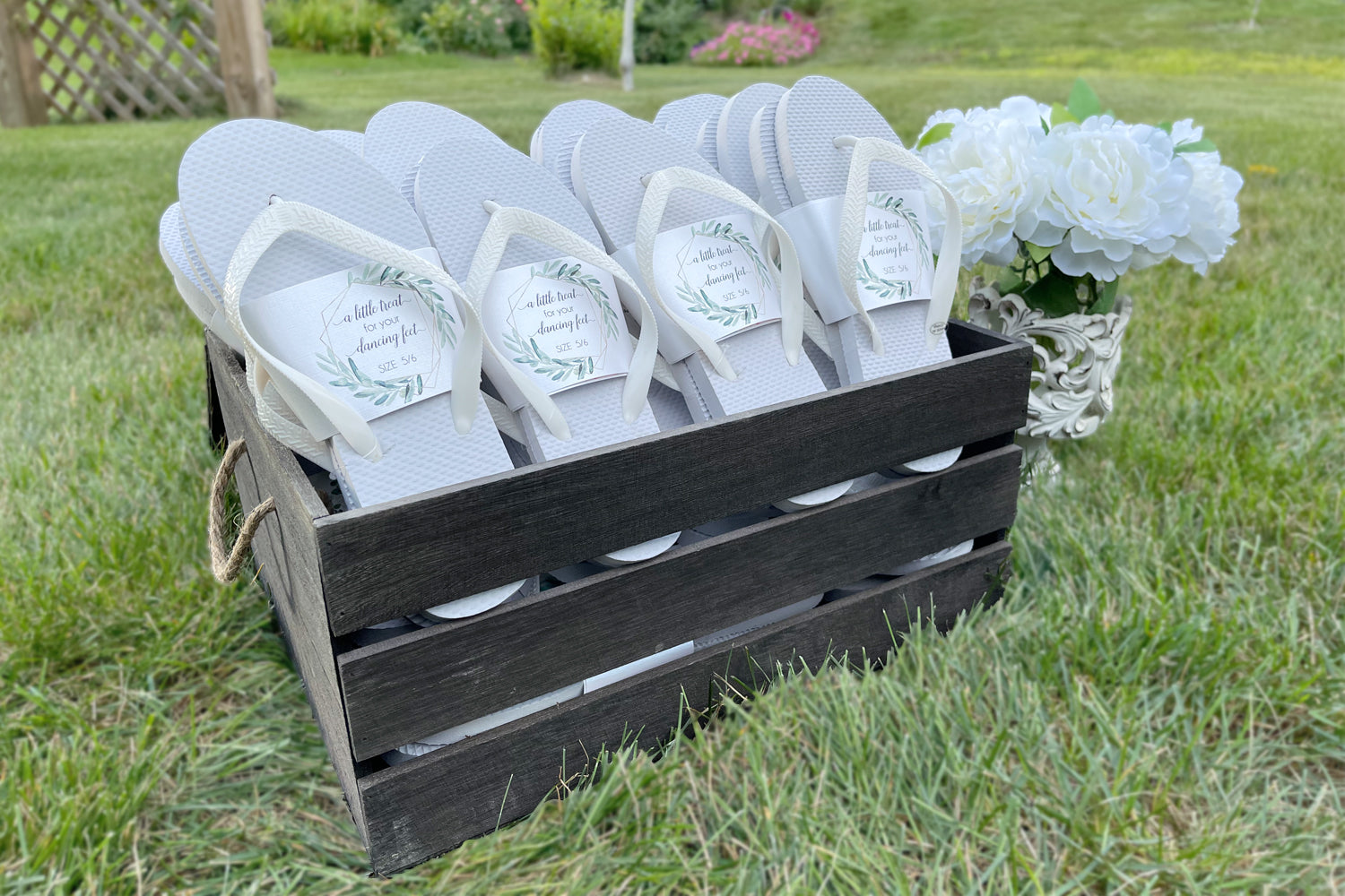 Lilly Crate Bulk Flip Flop Wedding Favors Kit