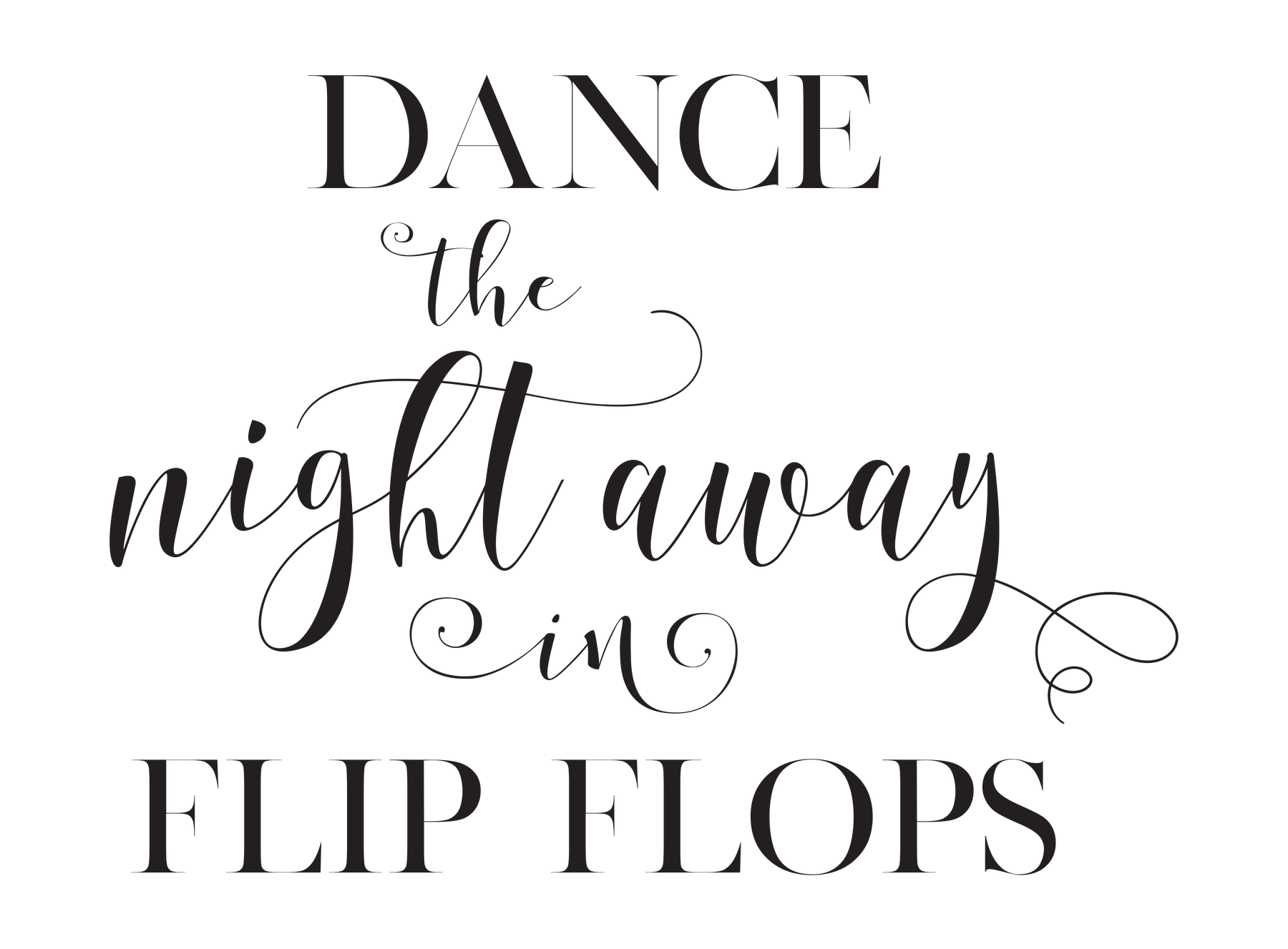 Sign 7 - Reception Flip Flops