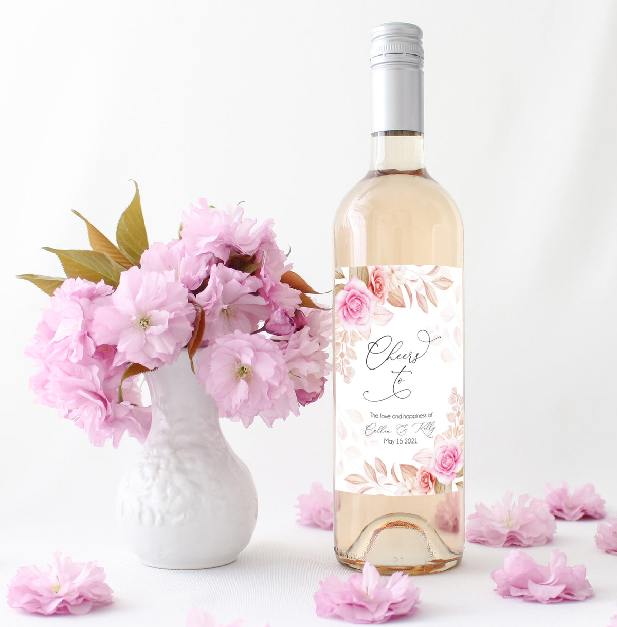 Wedding Wine Label Style 1 - Set of 4